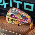 Straight Flush  Burning Copper  - up clober purple spankle  down clober black gold spankle