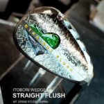 Straight Flush  Black chrome - up heart Green spankle down heart black spankle