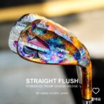 Straight Flush  Burning copper - up heart red  down heart black